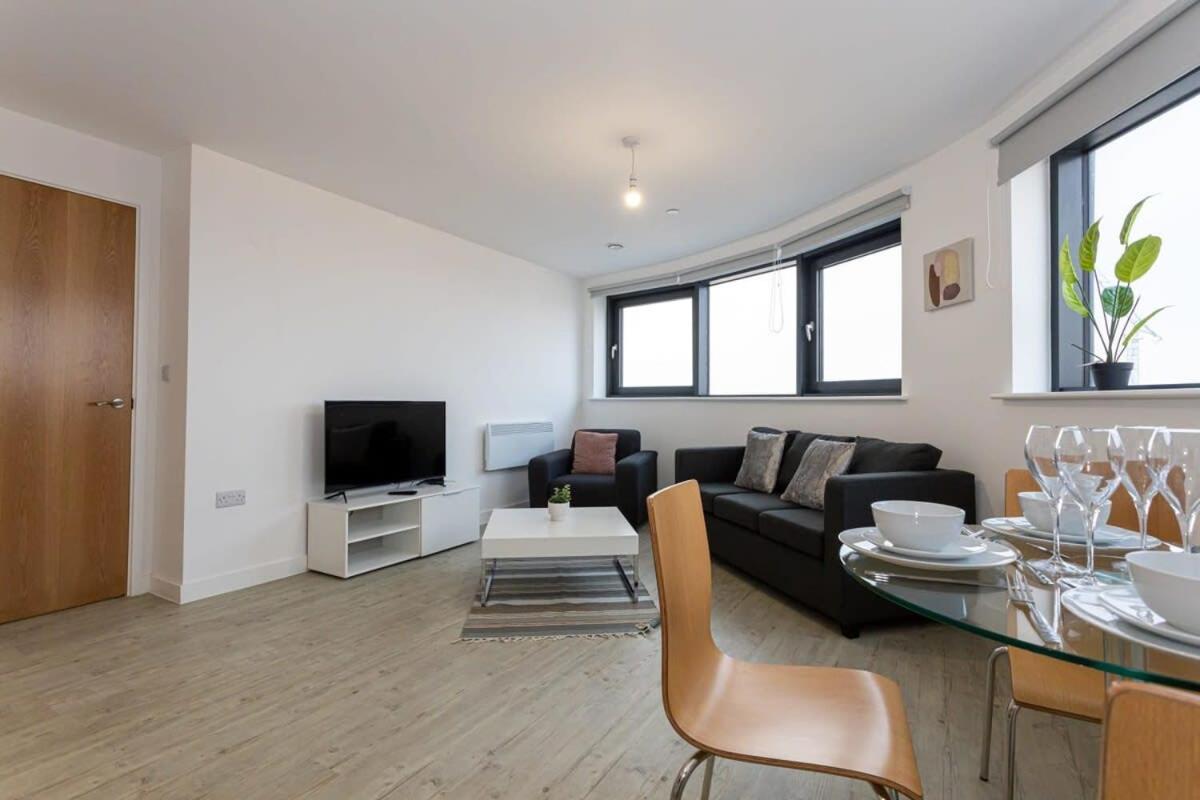 Stunning 2 Bed Apartment In Salford Amazing Views Manchester Exterior foto